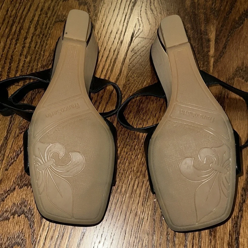 Gorgeous leather Franco Sarto wedge sandal. Size 9.5